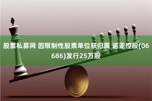 股票私募网 因限制性股票单位获归属 诺亚控股(06686)发行25万股
